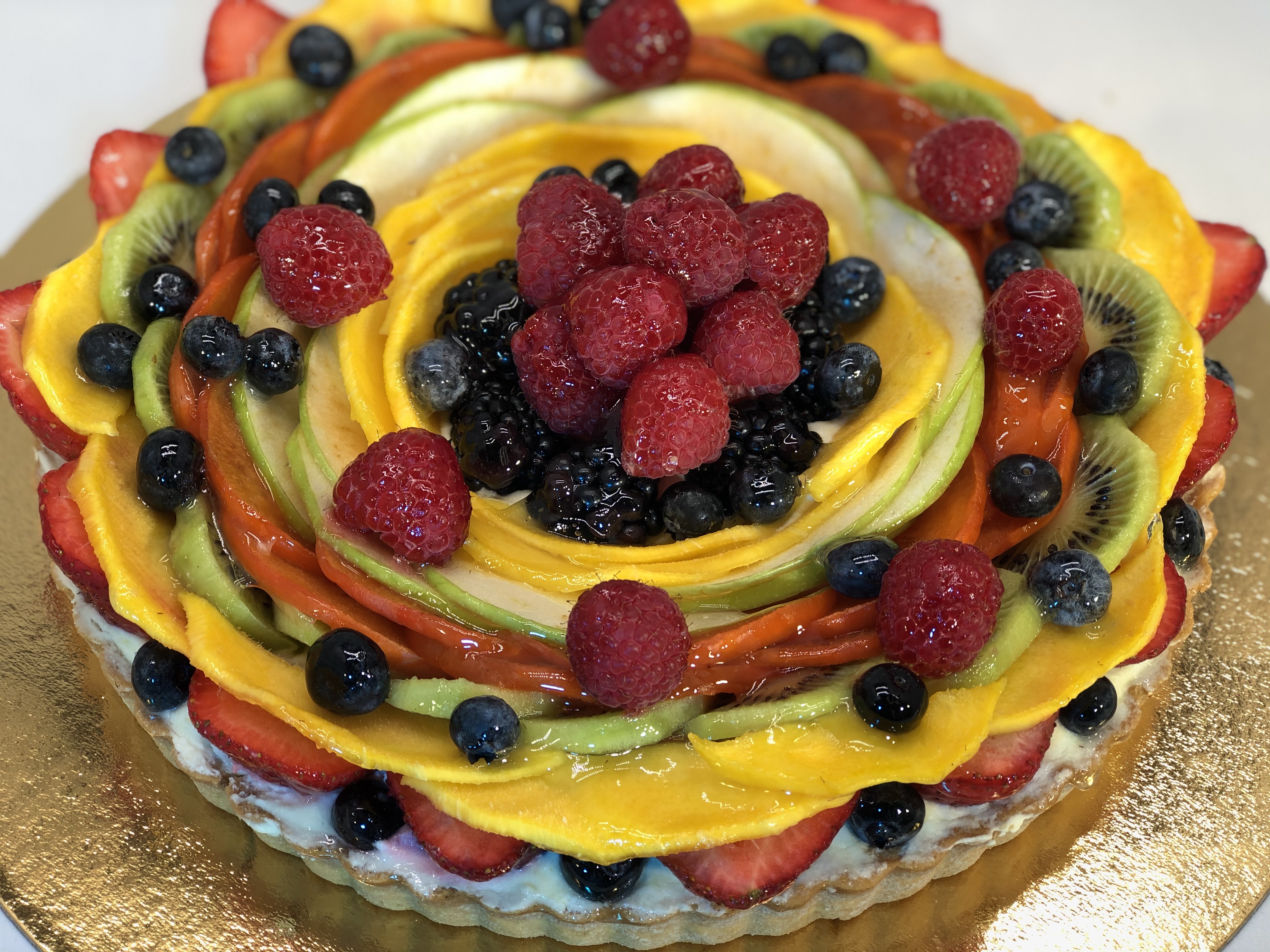Order Rectangle Fruit Tart food online from Palace Bakery store, Laguna Hills on bringmethat.com