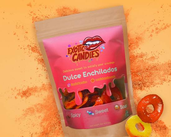 Order Exotic Candies Dulce Enchilados Peach Ringz 6oz  food online from Moby Liquor store, Los Angeles on bringmethat.com