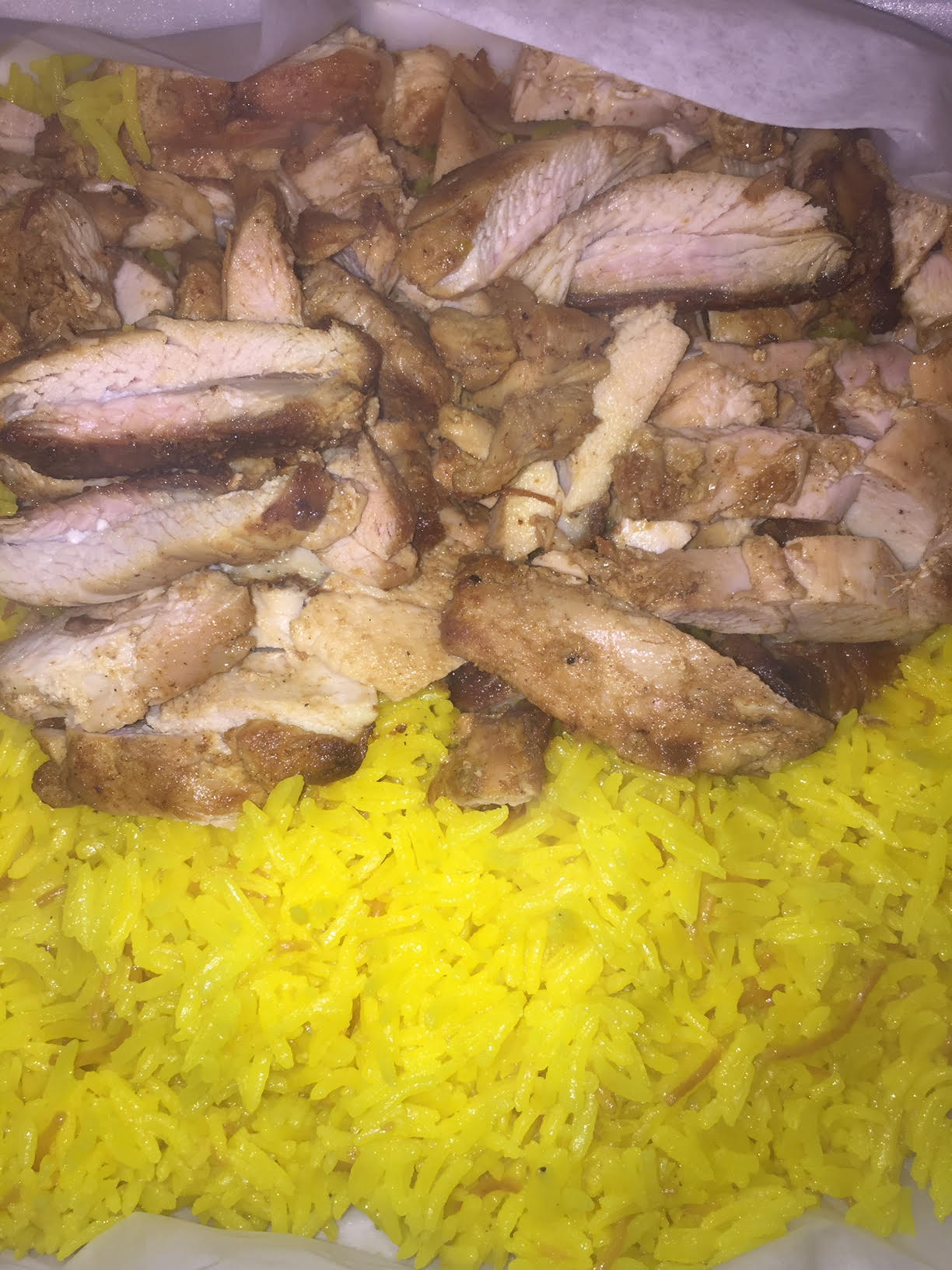 Order Chicken Shawarma Dinner food online from Princess Mediterranean Grill store, Commerce Charter Township on bringmethat.com