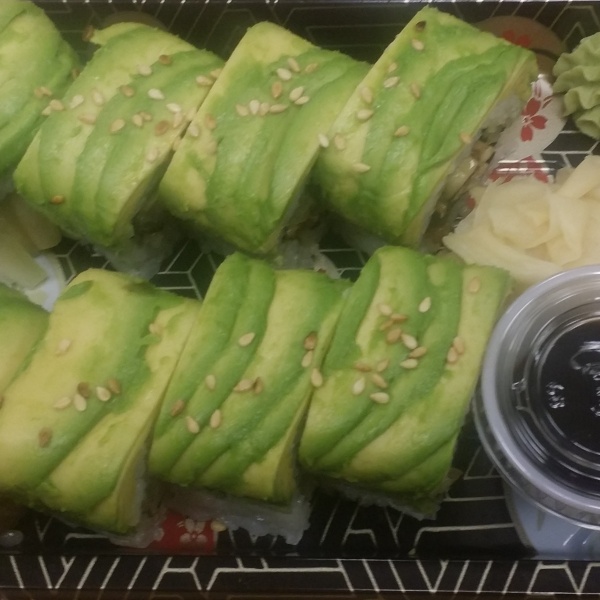 Order 8 Pieces Caterpillar Roll food online from Sushi Don store, Valley Village on bringmethat.com