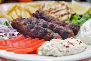 Order Beef Kebob Platter food online from BZ Grill store, Queens on bringmethat.com