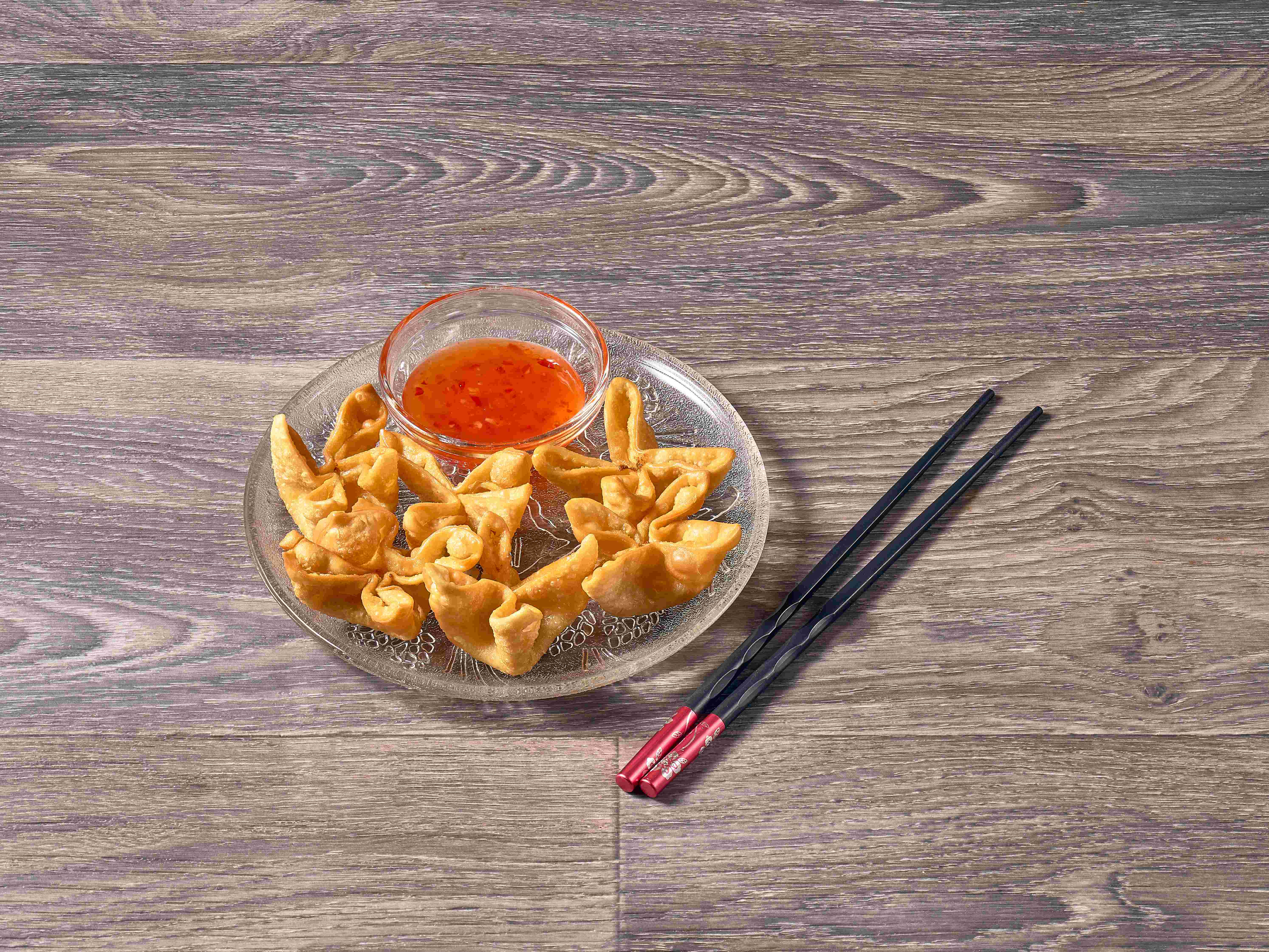 Order Crab Cheese Wontons food online from China Lee store, Greenwood Village on bringmethat.com