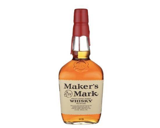 Order Maker's Mark, 750mL bourbon (45.0% ABV) food online from Cold Spring Liquor store, Liberty Hill on bringmethat.com
