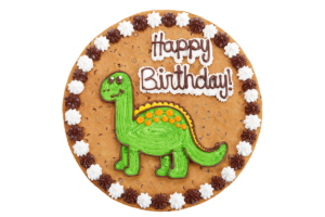 Order Happy Birthday - Dinosaur Cookie Cake food online from American Deli on Broad St. store, Athens on bringmethat.com