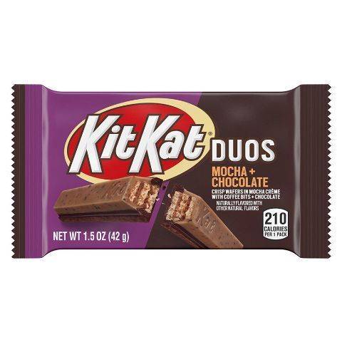 Order Kit Kat Duos Mocha and Chocolate Candy Bar 1.5oz food online from 7-Eleven store, La Grange on bringmethat.com