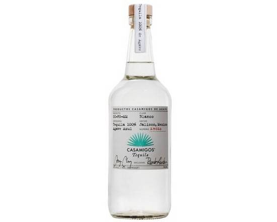 Order Casamigos Blanco, 750mL tequila (40.0% ABV) food online from NEWBRIDGE WINES & SPIRITS CORP store, Levittown on bringmethat.com