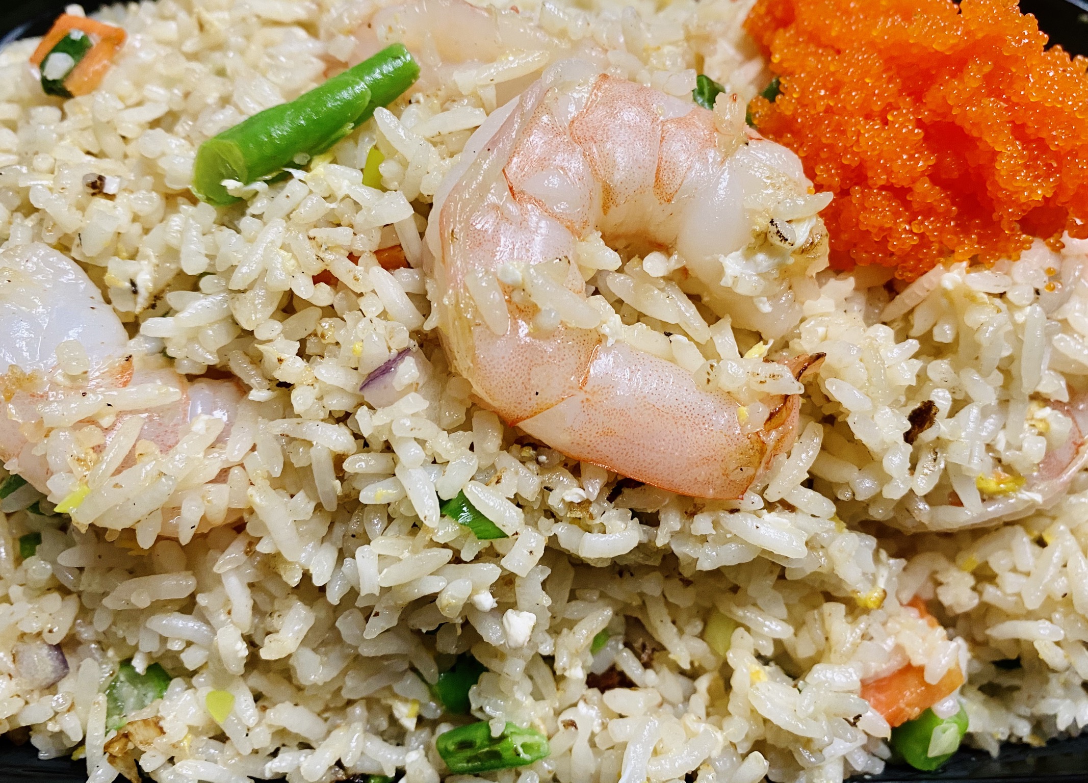 Order Japanese Jumbo Shrimp Fried Rice food online from Min Min Asian Cafe store, Chicago on bringmethat.com