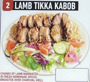 Order #2 Lamb Tikka Kabob food online from Jersey Kabob Platter & Pizza store, Monroe Township on bringmethat.com