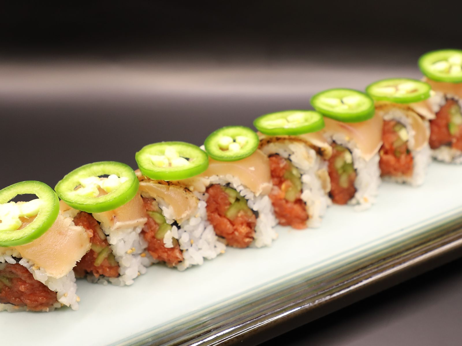 Order Albacore Special Roll food online from The Room Sushi Bar store, Los Angeles on bringmethat.com