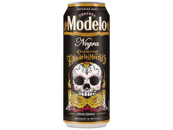 Order Modelo Negra Amber Lager Mexican Beer - 24oz Can food online from Southwest Liquor store, Thousand Oaks on bringmethat.com