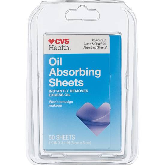 Order CVS Health Oil Absorbing Sheets, 50CT food online from CVS store, Janesville on bringmethat.com