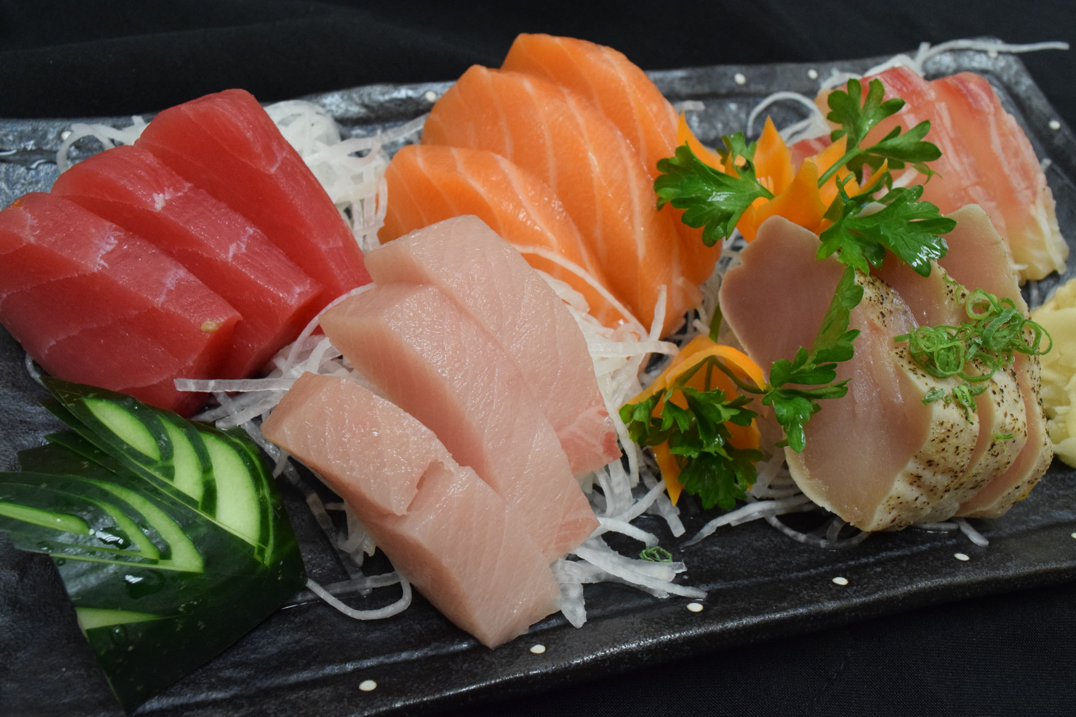 Order 51. Sashimi Special Plate food online from Oeeshi Japaness Grill store, San Juan Capistrano on bringmethat.com