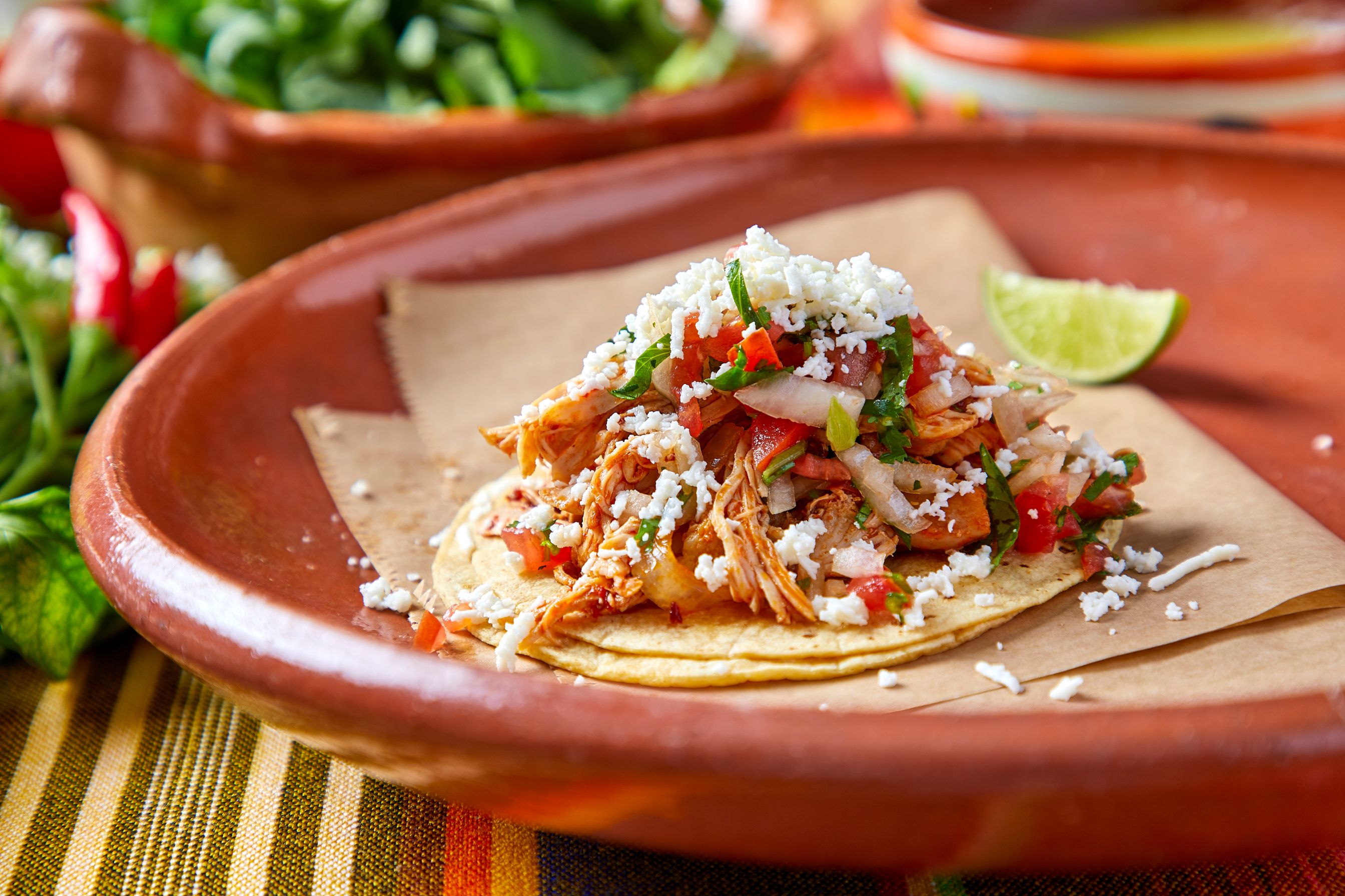 Order Tinga Taco  food online from Flash Taco store, Chicago on bringmethat.com
