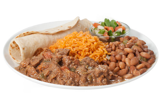 Order Carne Guisada Lunch Plate food online from Laredo Taco Company store, Midland on bringmethat.com
