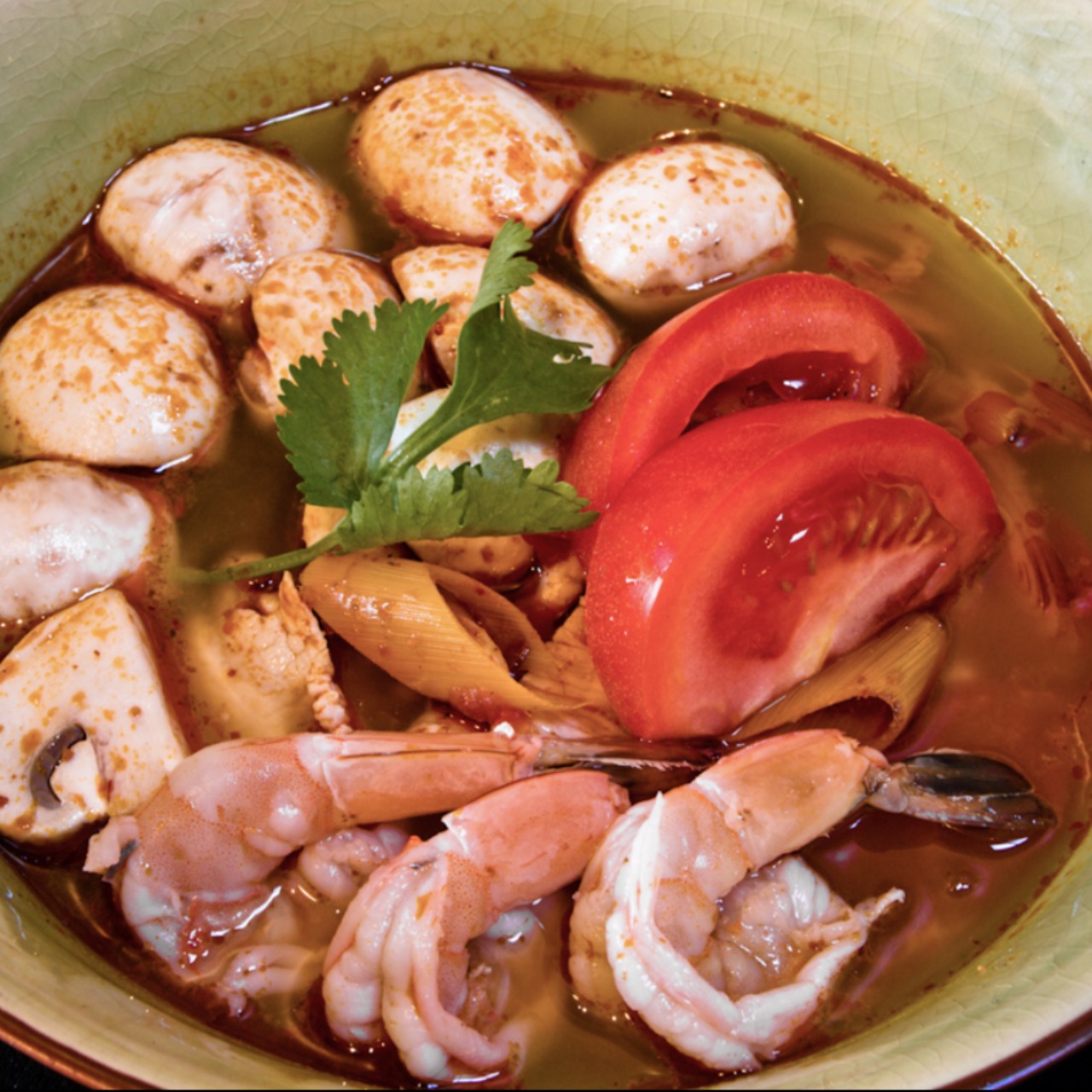 Order Tom Yum Soup food online from Chabaa Thai Cuisine store, San Francisco on bringmethat.com