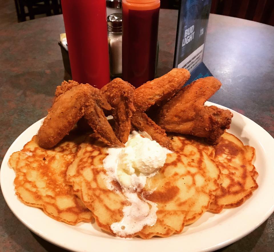 Order Chicken and Pancakes Breakfast food online from Kiki Chicken And Waffles store, Columbia on bringmethat.com