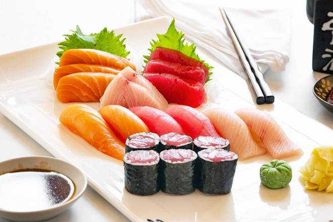 Order Sushi Sashimi Combo food online from Sumo Japanese Restaurant store, Wenatchee on bringmethat.com