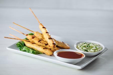 Order Chicken Satay food online from Asian mint store, Dallas on bringmethat.com