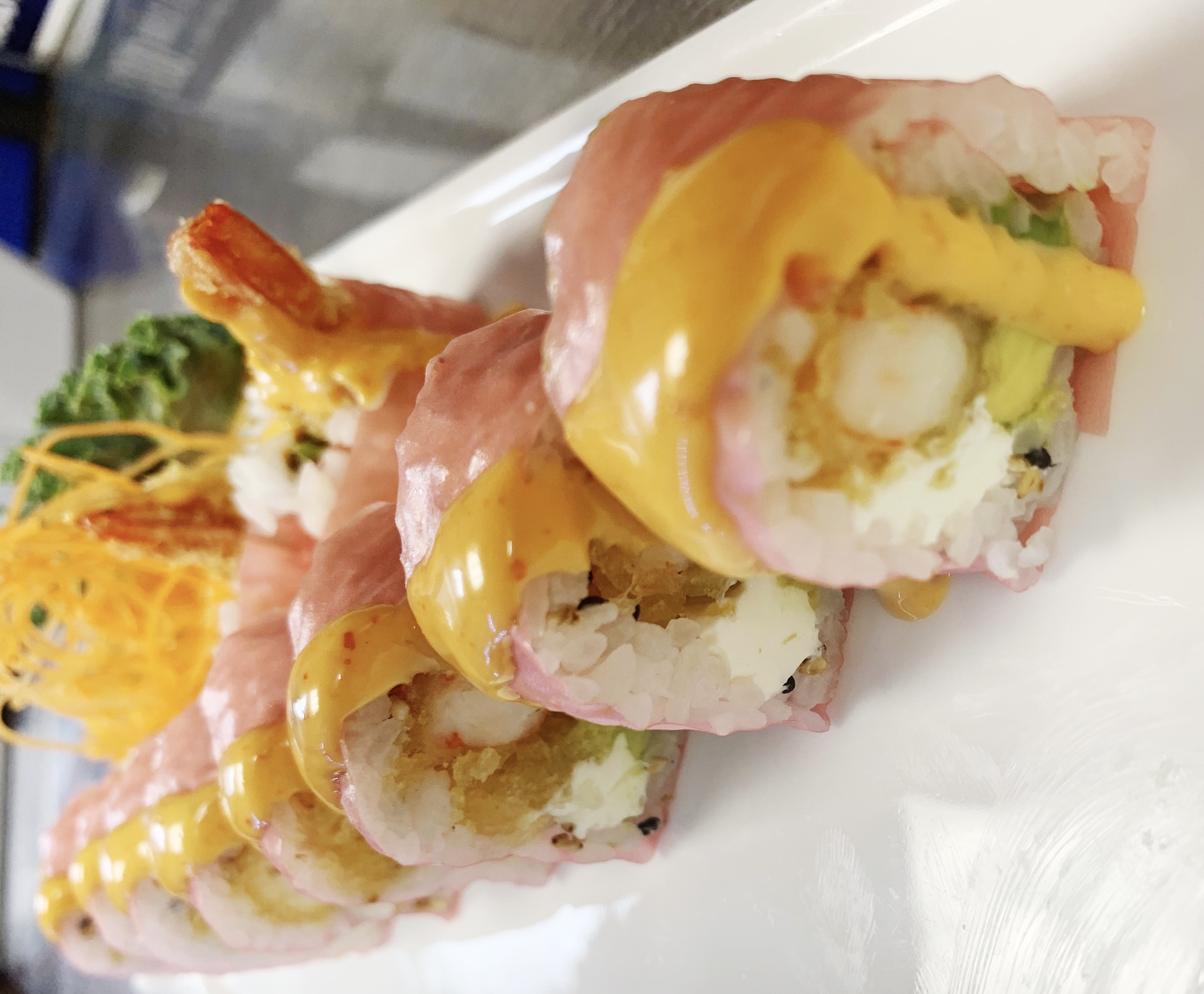 Order Pink Lady Special Roll food online from Miso Japan store, Goshen on bringmethat.com