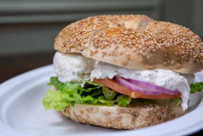 Order Tuna Thin Sandwich 380 calories food online from Manhattan Bagel store, Wall on bringmethat.com