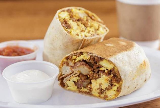Order Chorizo Burrito food online from Soup Kettle Grille store, Meridian on bringmethat.com