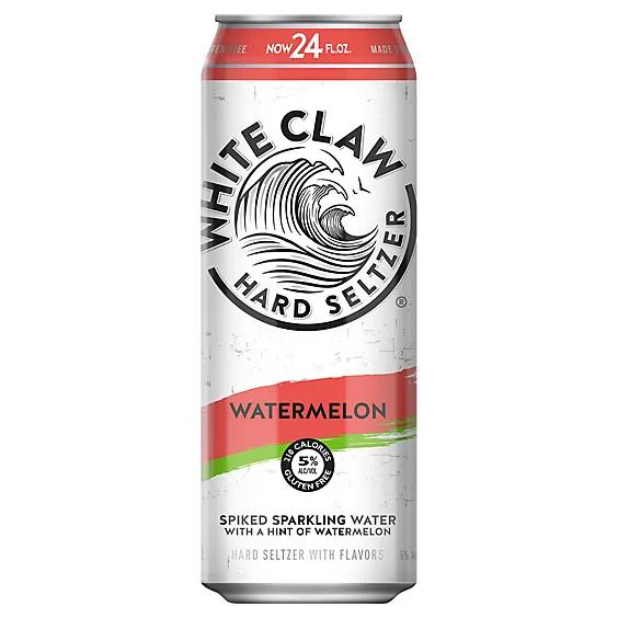 Order WHITE CLAW WATERMELON 24 OZ food online from Quick Stop#1 store, Chico on bringmethat.com