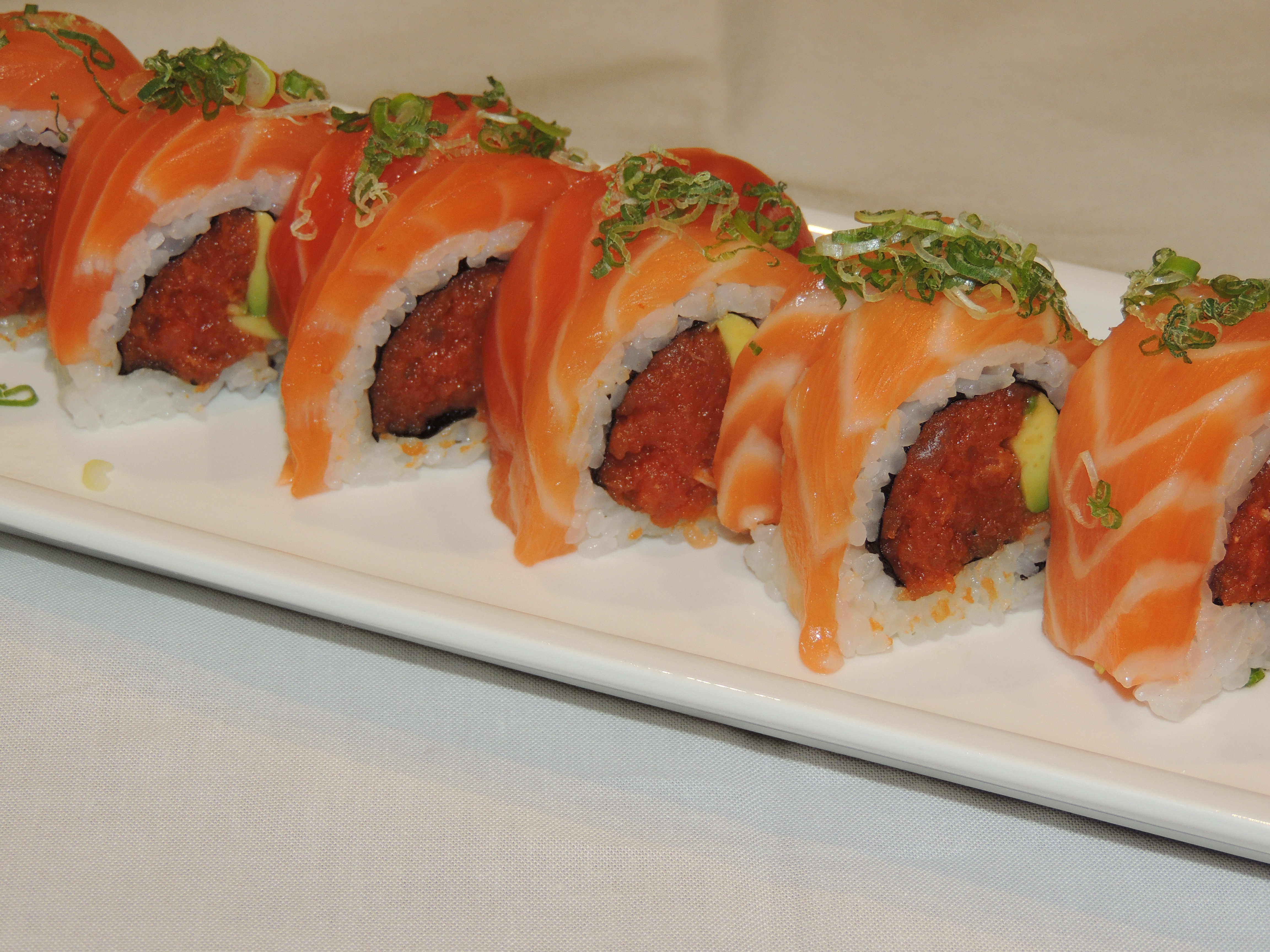 Order Salmon Lover Roll food online from Minami Sushi store, San Leandro on bringmethat.com