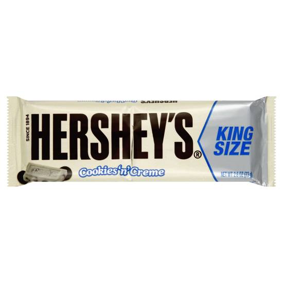 Order Hersheys Candy Bar Cookies 'n' Creme King Size (2.6 oz) food online from Rite Aid store, Eugene on bringmethat.com