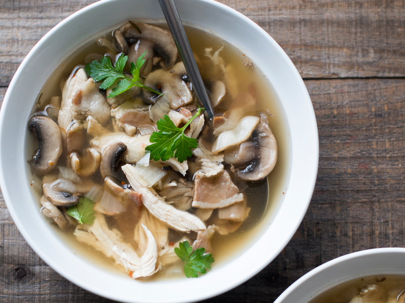 Order Chicken and Mushroom Soup food online from Kong's Kitchen store, Atlanta on bringmethat.com