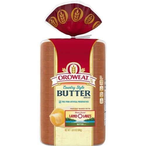 Order Oroweat · Country Style Butter Bread (24 oz) food online from United Supermarkets store, Plainview on bringmethat.com