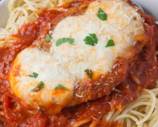 Order Chicken Parm Dinner food online from SUBMASTERS store, North Tonawanda on bringmethat.com