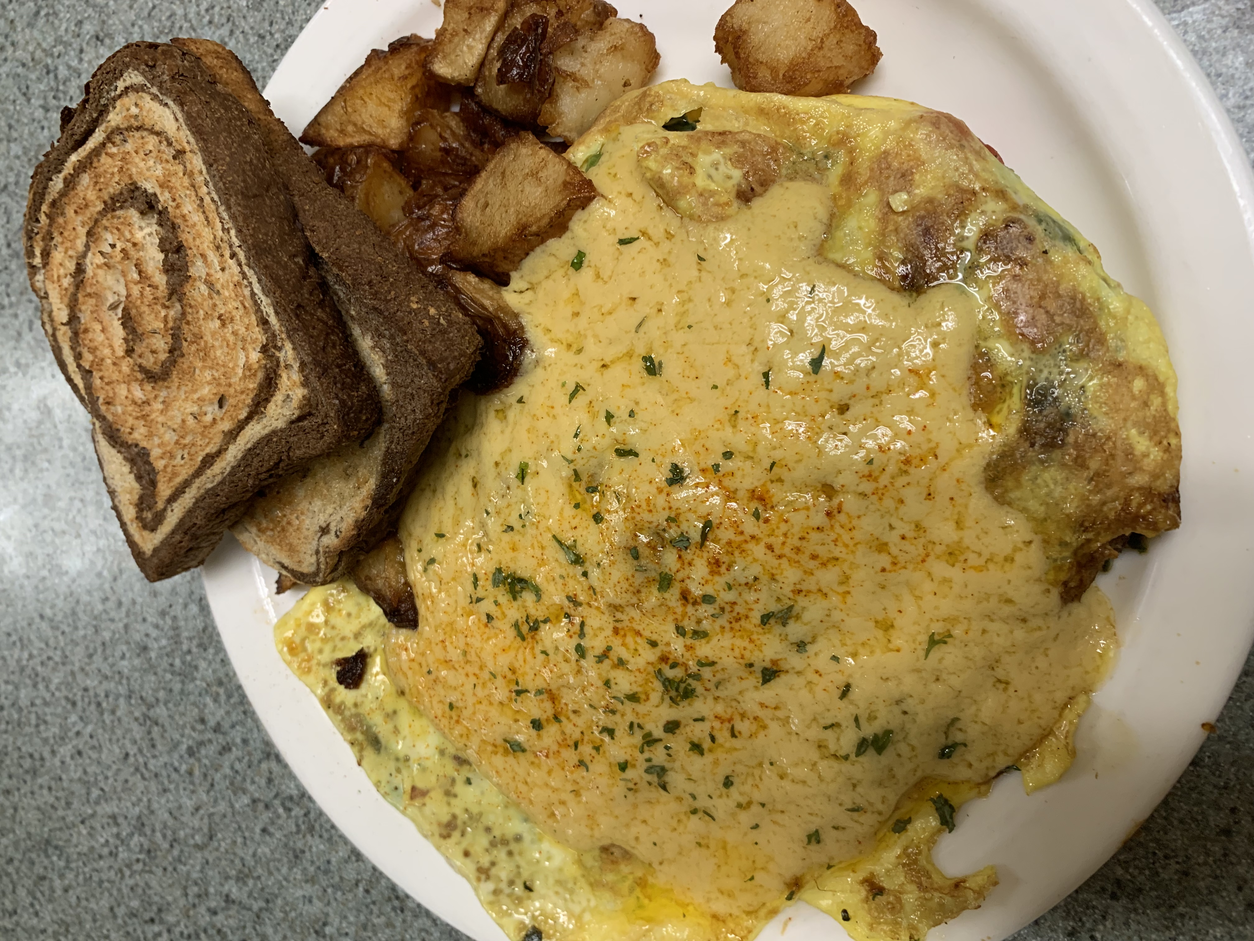 Order Furnace Brook Omelette food online from Granite Street Cafe store, Quincy on bringmethat.com