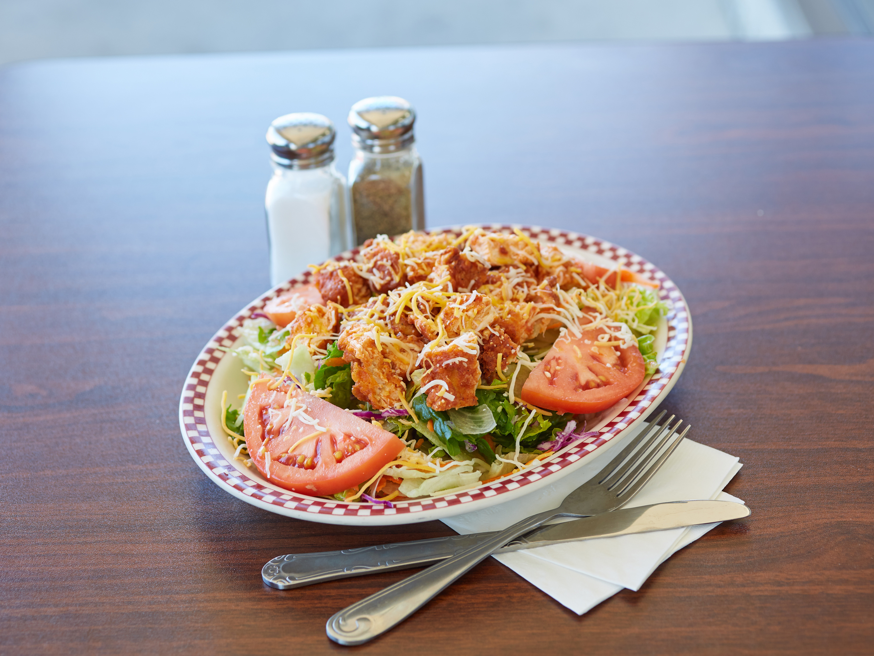 Order Buffalo Crispy Chicken Salad food online from Karen Kitchen 3 store, Lancaster on bringmethat.com