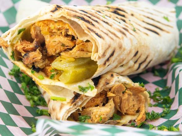 Order Chicken Kebab Wrap food online from Kabob Q store, Willowbrook on bringmethat.com