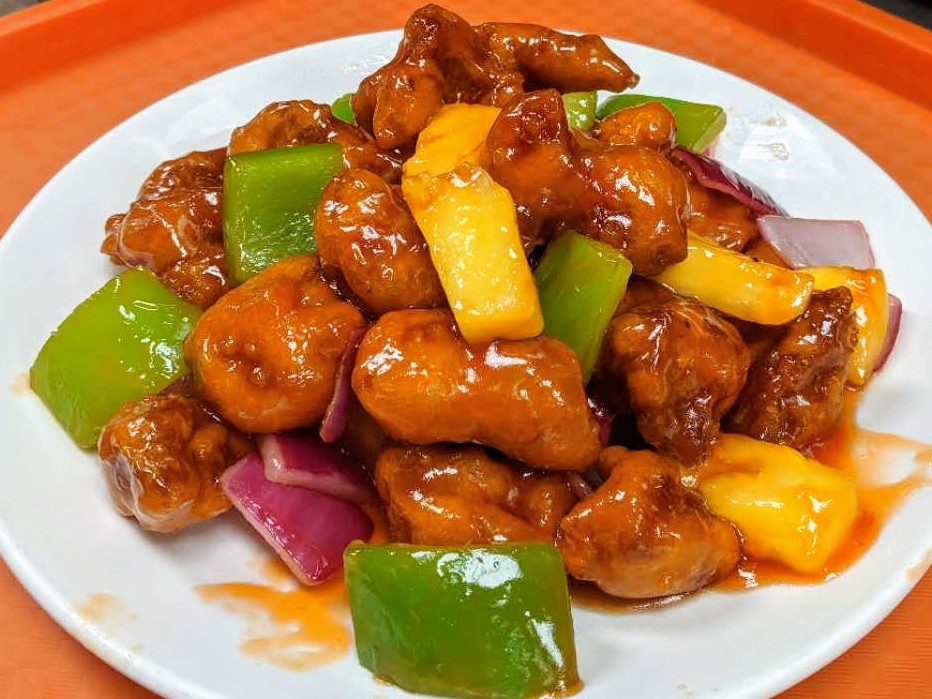 Order 51. Sweet and Sour Pork food online from Kirin Chinese Restaurant store, Mountain View on bringmethat.com