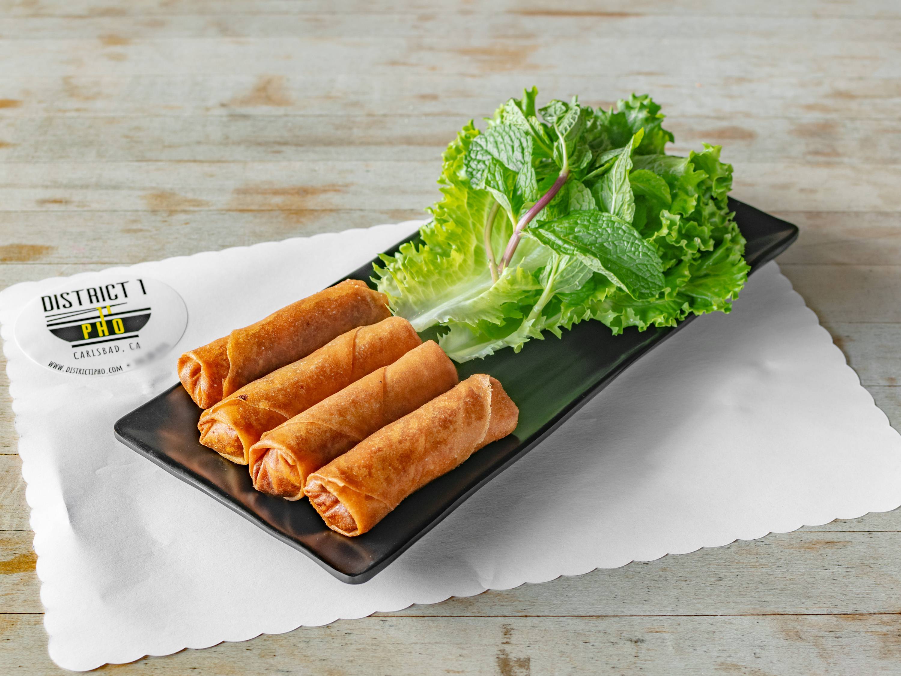 Order Egg Rolls (4 Pieces) food online from District 1 Pho store, Carlsbad on bringmethat.com