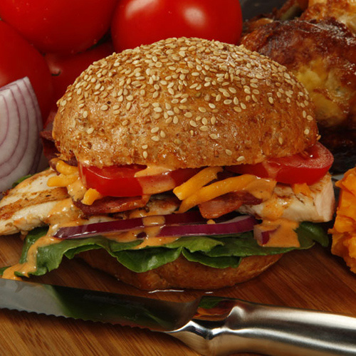 Order Chicken Breast Sandwich food online from Muscle Maker Grill store, Antioch on bringmethat.com