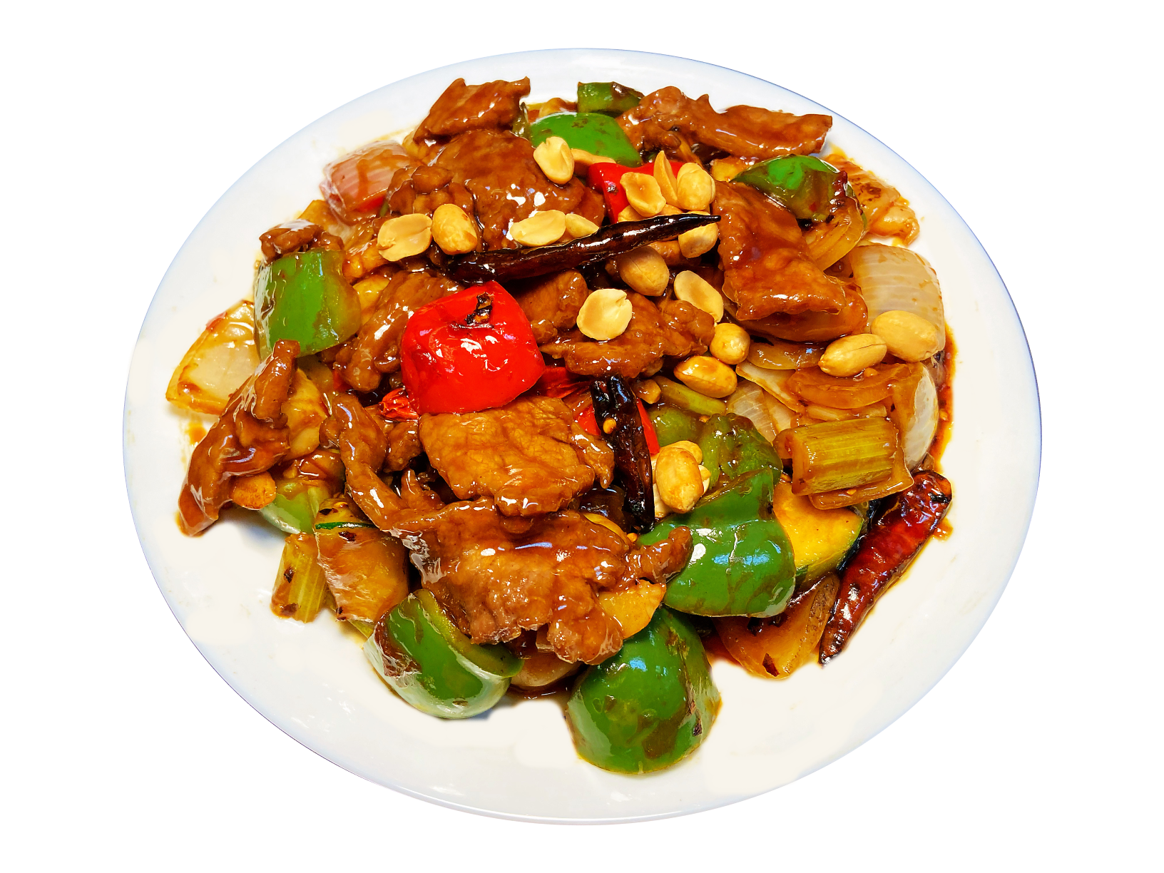 Order Kung Pao Beef food online from Orange & Chicken store, Des Plaines on bringmethat.com
