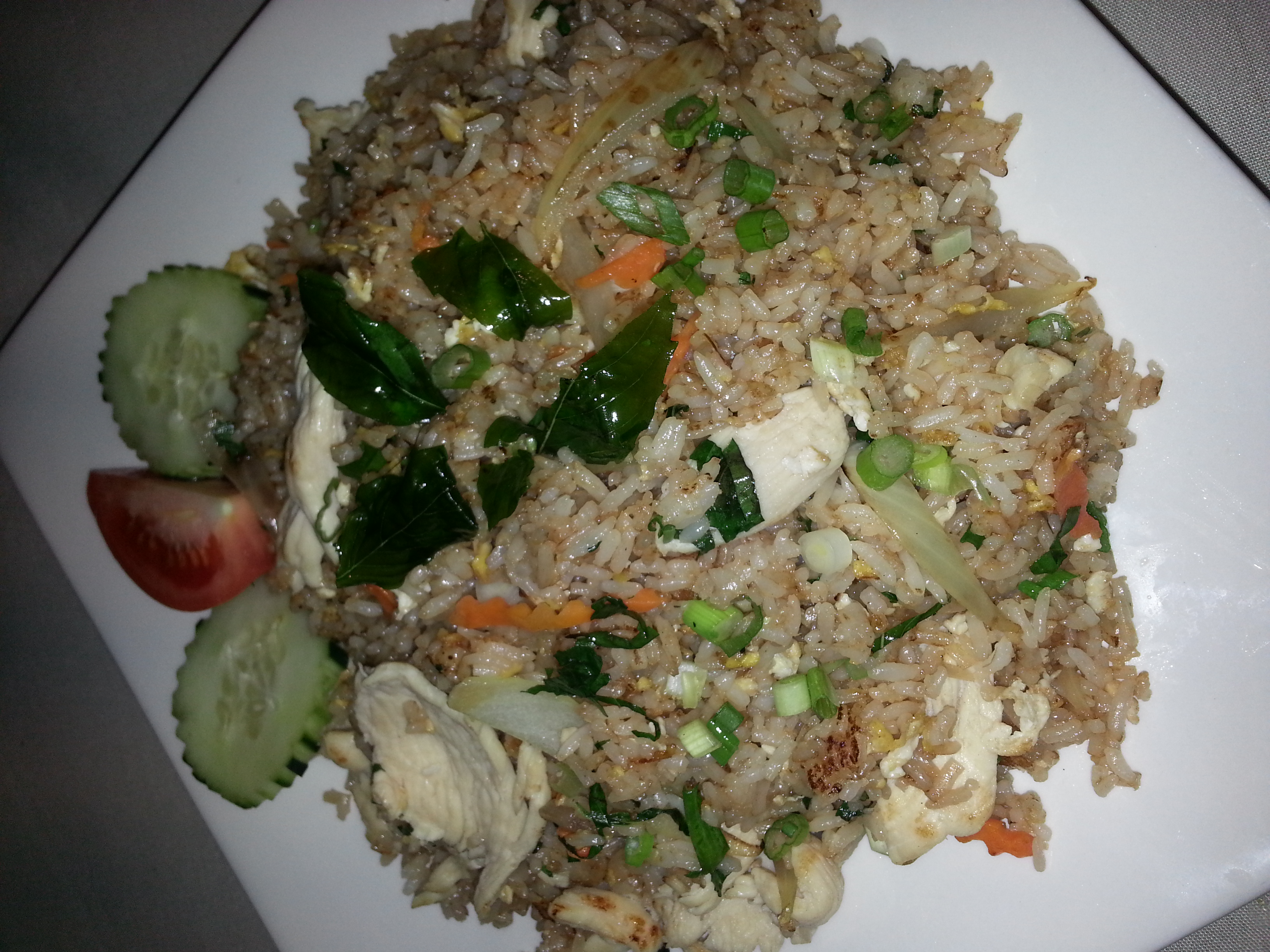 Order Basil Fried Rice (Vegan) food online from Thai Lily Cafe store, Houston on bringmethat.com