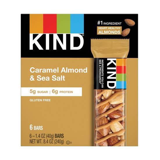 Order KIND CORE CARAMEL ALMOND SEA SALT, 6CT food online from CVS store, DARLINGTON on bringmethat.com