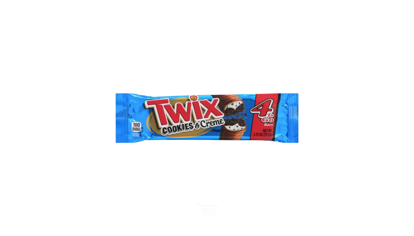 Order Twix Cookies & Creme Chocolate Cookie Bar 4 to Go 2.72 oz food online from Village Commons Liquor store, Camarillo on bringmethat.com