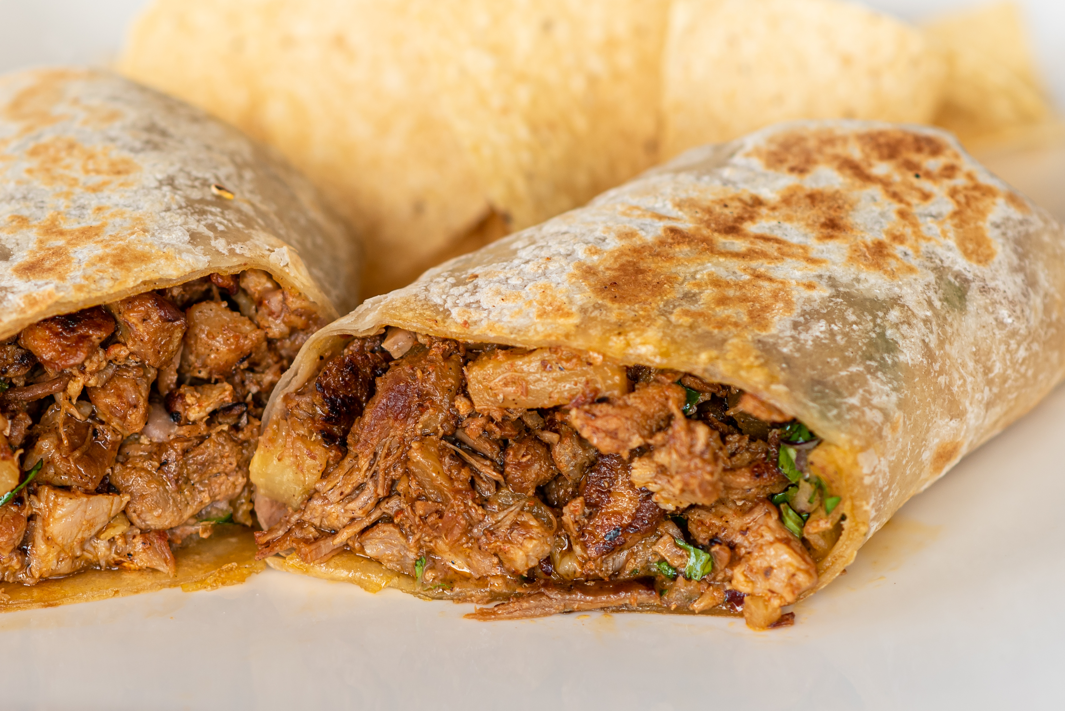 Order Al Pastor Burrito food online from Backyard Taco store, Mesa on bringmethat.com