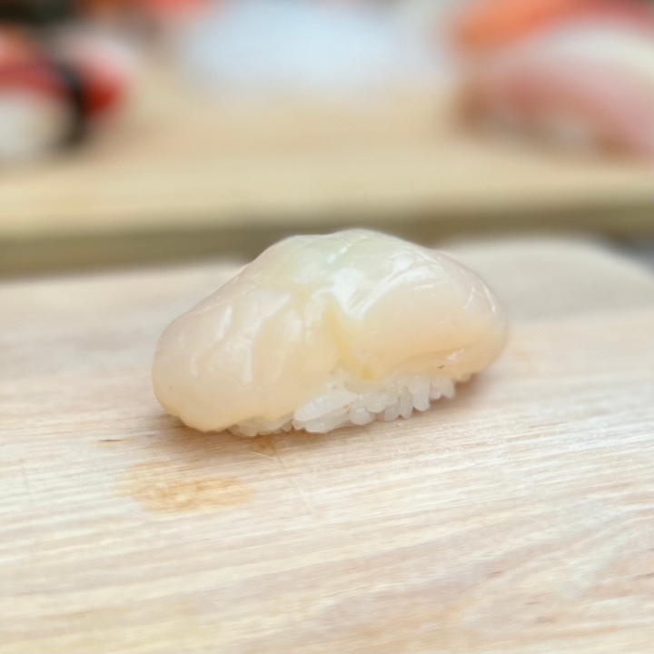 Order Hotategai Nigiri food online from Tanuki sushi store, Chicago on bringmethat.com