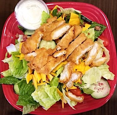 Order Crispy Chicken Salad - Half food online from Grubhub Tailgate Ft New York Pizza Depot store, Ann Arbor on bringmethat.com