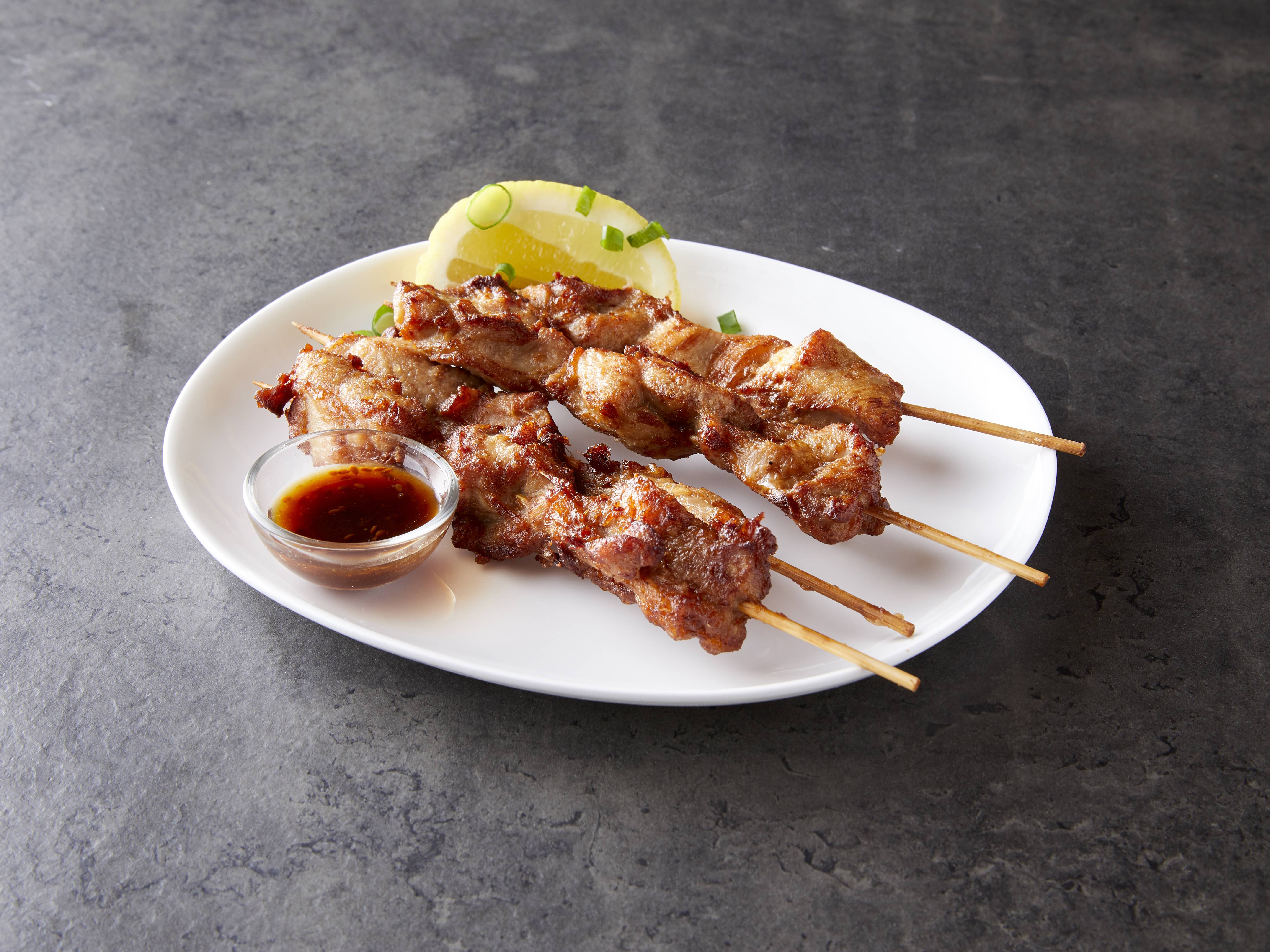Order 03. Yakitori Chicken Skewers food online from Saints Alp Teahouse store, Chicago on bringmethat.com