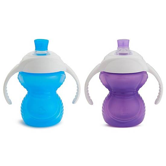 Order Munchkin® Click Lock™ 7 oz. Bite Proof Trainer Cups in Blue/Purple (Set of 2) food online from Bed Bath & Beyond store, Lancaster on bringmethat.com