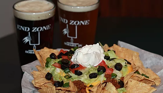 Order Nachos food online from End Zone Bar & Grill store, Hobart on bringmethat.com