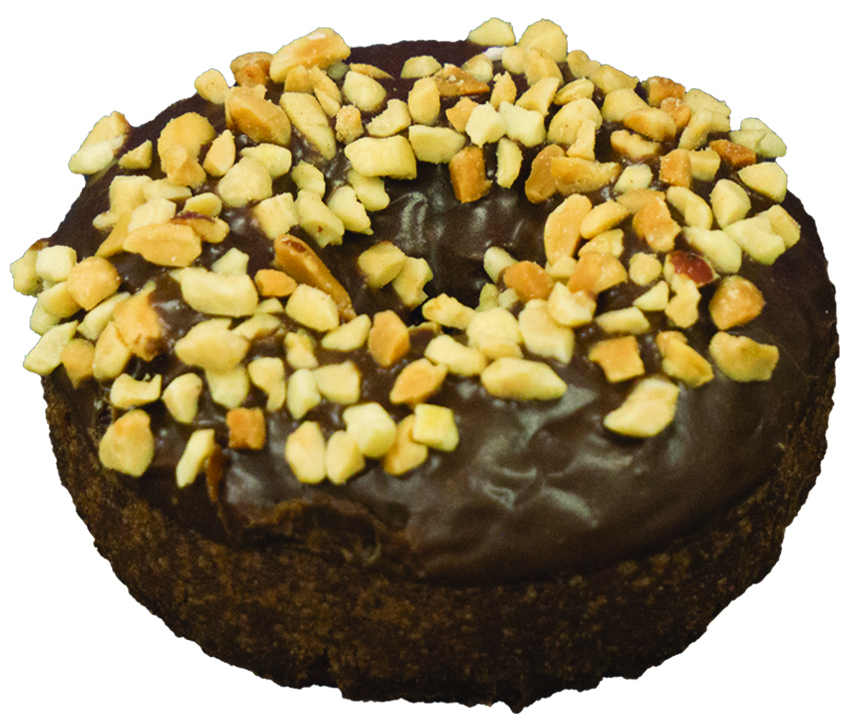 Order Chocolate Frosting Peanut Devil Food Cake Donut food online from Bosa Donuts store, Glendale on bringmethat.com