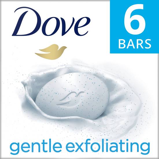 Order Dove More Moisturizing Than Bar Soap Gentle Exfoliating Beauty Bar for Softer Skin, 3.75 OZ, 6 Bar food online from CVS store, INGLEWOOD on bringmethat.com