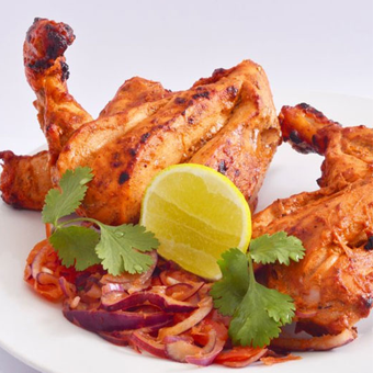 Order Tandoori Chicken (Half Chicken) food online from Moguls Supper Club store, Daly City on bringmethat.com